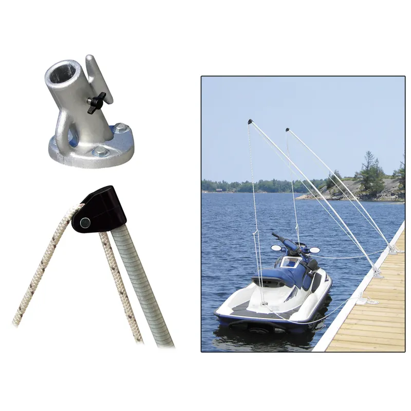 Dock Edge Economy Mooring Whips 2PC 12ft 4000 LBS up to 23 ft Price Cut