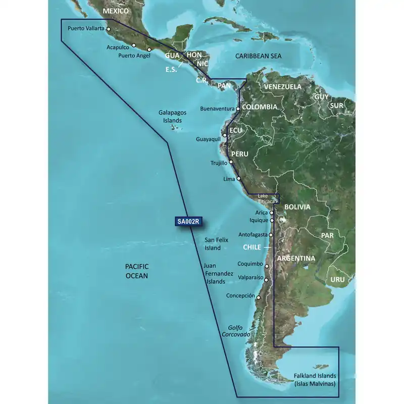 Garmin BlueChart g3 HD - HXSA002R - South America West Coast - microSD/SD Big Sale