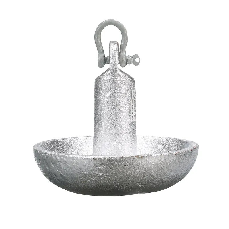 Seachoice Mushroom Anchor, Cast Iron, Aluminum-Painted Silver, 20 Lbs., Boats Up to 24 Ft. Long Authentic