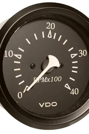 Deal VDO Allentare Black 4000 RPM 3-3/8" 85mm Diesel Tachometer #333-11797