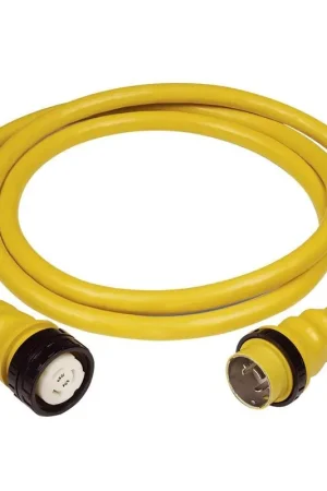 Marinco 50a 125/250v Shore Power Cable 50' Yellow #6152SPP Best Choice