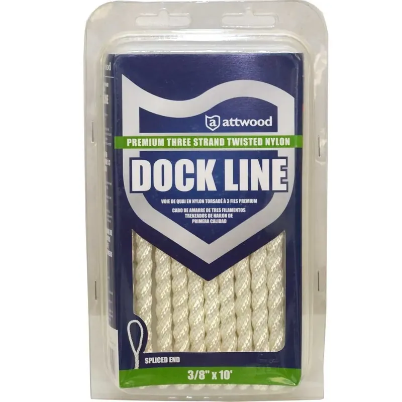 Trending Attwood Boat Dock Line 11711-7 | 3/8 Inch x 10 Foot White Nylon