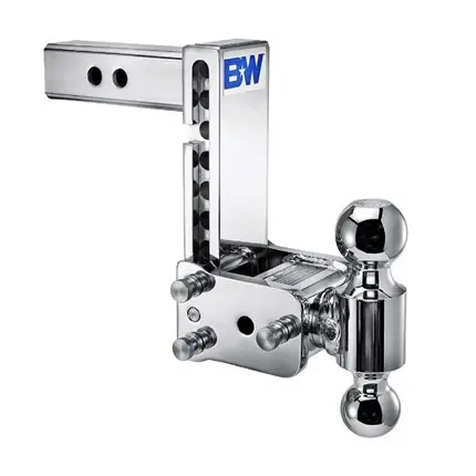 Holiday Sale Tow & Stow Chrome 2” x 2 5/16” Dual Ball | 5” Drop | 5 1/2” Rise